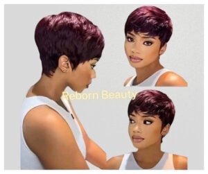 Perruque Pixie Cut Chic – Coupe Courte Structurée | 100% Naturelle
