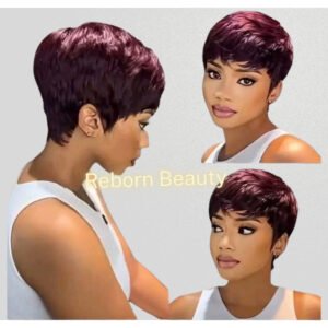 Perruque Pixie Cut Chic – Coupe Courte Structurée | 100% Naturelle